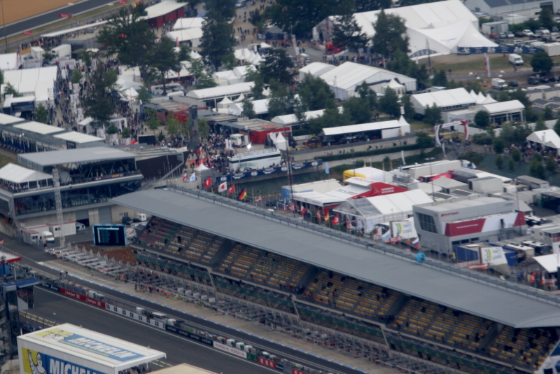 Illustration for article titled The 24 Hours Of Le Mans Is Unbelievable From The Air